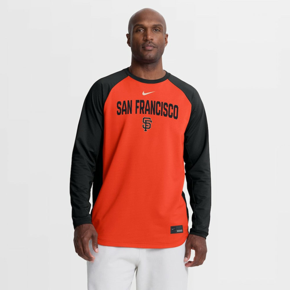 San Francisco Giants Nike Authentic Collection Raglan Dri-FIT Sweatshirt - MLB
