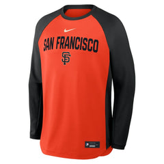 San Francisco Giants Nike Authentic Collection Raglan Dri-FIT Sweatshirt - MLB