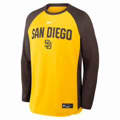 San Diego Padres Nike Authentic Collection Raglan Dri-FIT Sweatshirt - MLB