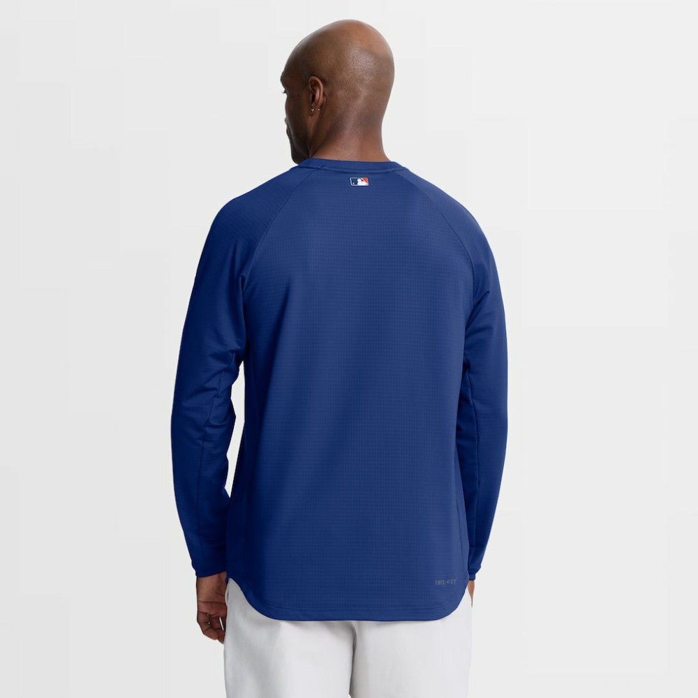 New York Mets Nike Authentic Collection Raglan Dri-FIT Sweatshirt - MLB