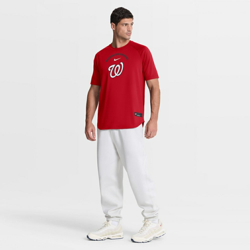 Washington Nationals Nike Authentic Collection Batting Practice Pre-Game Raglan Dri-FIT Top - MLB