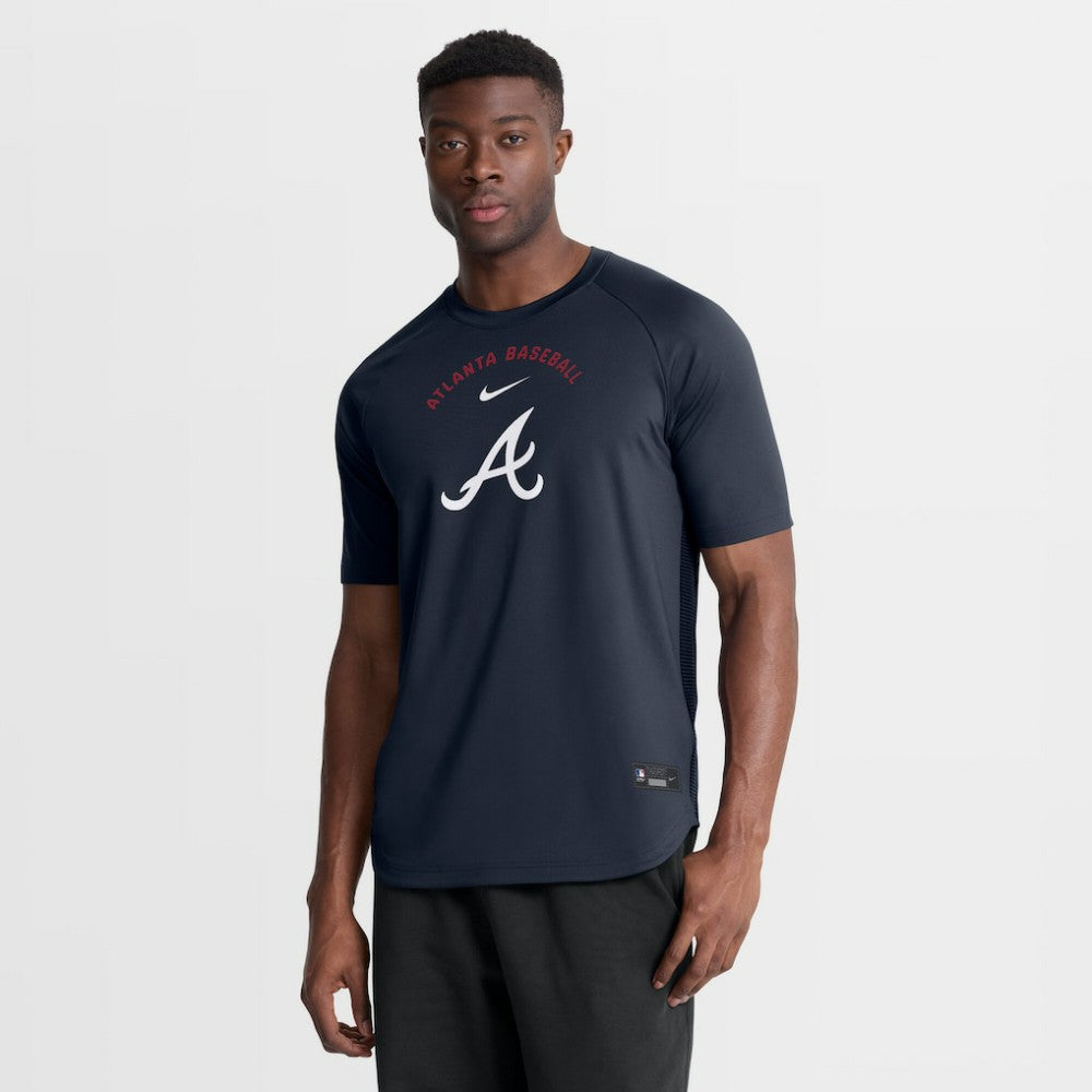 Atlanta Braves Nike Authentic Collection Batting Practice Pre-Game Raglan Dri-FIT Top - MLB