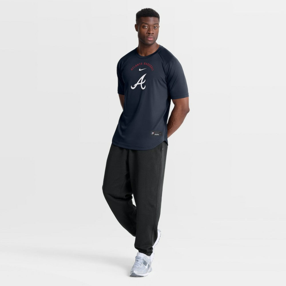 Atlanta Braves Nike Authentic Collection Batting Practice Pre-Game Raglan Dri-FIT Top - MLB