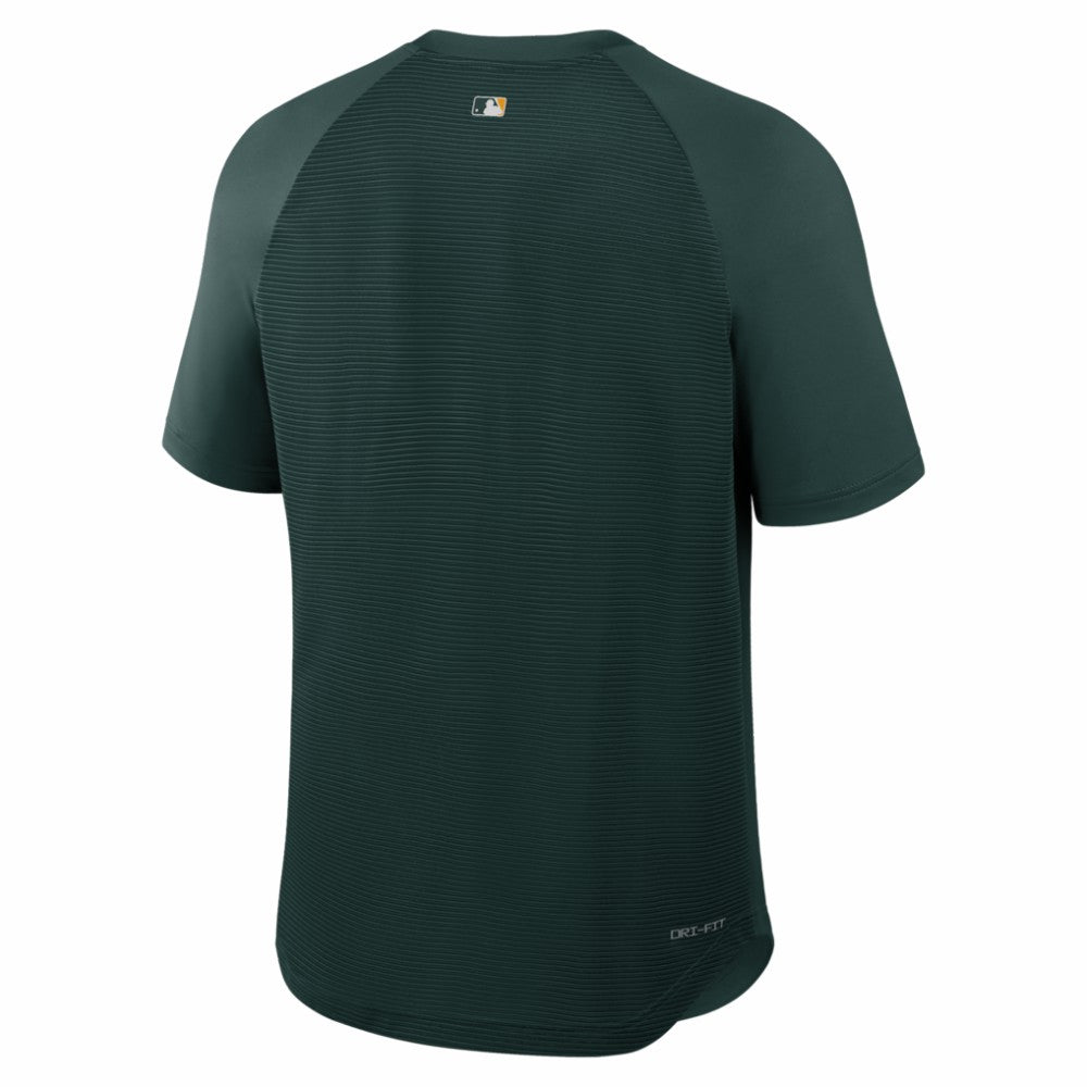 Athletics Nike Authentic Collection Batting Practice Pre-Game Raglan Dri-FIT Top - MLB