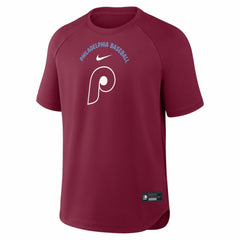 Philadelphia Phillies Nike Authentic Collection Batting Practice Pre-Game Raglan Dri-FIT Top - MLB