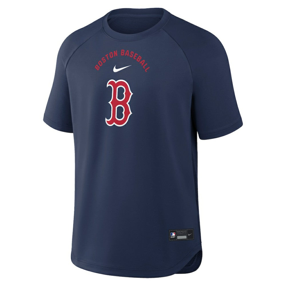 Boston Red Sox Nike Authentic Collection Batting Practice Pre-Game Raglan Dri-FIT Top - MLB