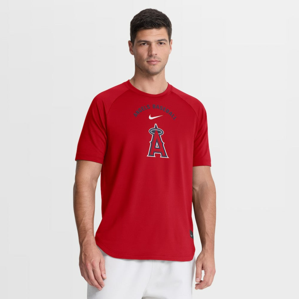 Los Angeles Angels Nike Authentic Collection Batting Practice Pre-Game Raglan Dri-FIT Top - MLB