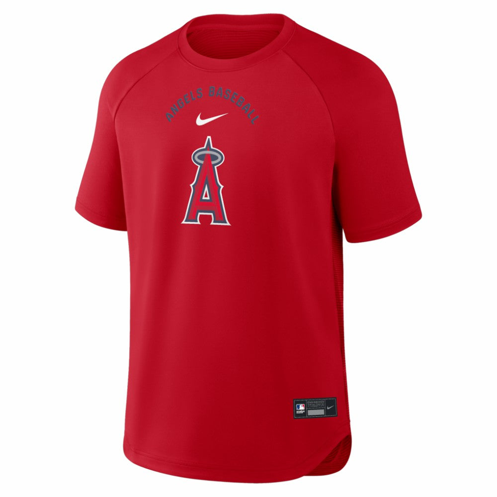 Los Angeles Angels Nike Authentic Collection Batting Practice Pre-Game Raglan Dri-FIT Top - MLB