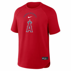 Los Angeles Angels Nike Authentic Collection Batting Practice Pre-Game Raglan Dri-FIT Top - MLB