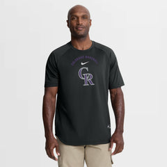 Colorado Rockies Nike Authentic Collection Batting Practice Pre-Game Raglan Dri-FIT Top - MLB