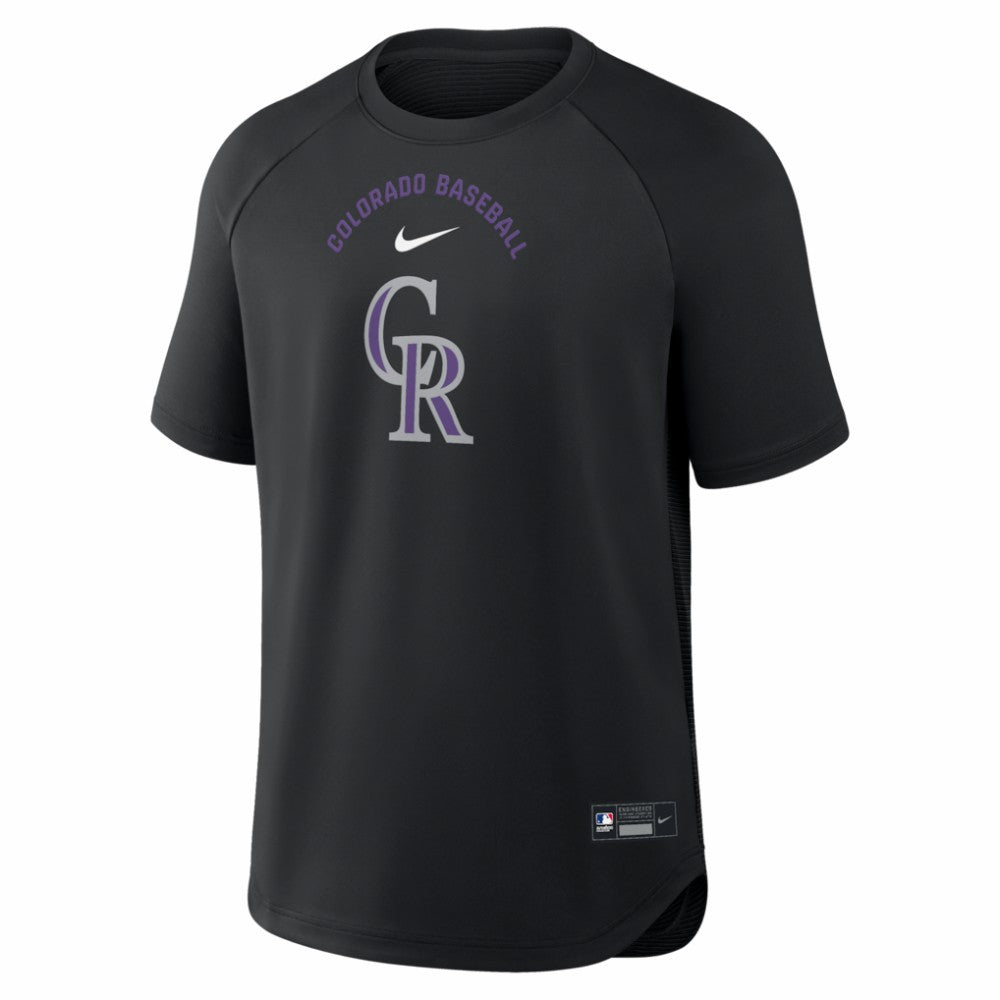 Colorado Rockies Nike Authentic Collection Batting Practice Pre-Game Raglan Dri-FIT Top - MLB