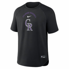 Colorado Rockies Nike Authentic Collection Batting Practice Pre-Game Raglan Dri-FIT Top - MLB