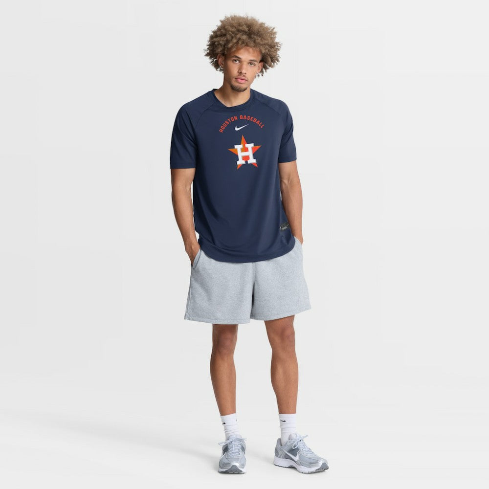 Houston Astros Nike Authentic Collection Batting Practice Pre-Game Raglan Dri-FIT Top - MLB