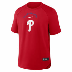 Philadelphia Phillies Nike Authentic Collection Batting Practice Pre-Game Raglan Dri-FIT Top - MLB