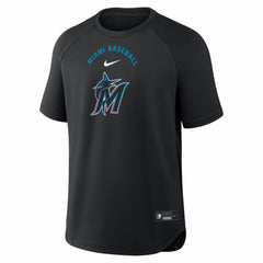 Miami Marlins Nike Authentic Collection Batting Practice Pre-Game Raglan Dri-FIT Top - MLB