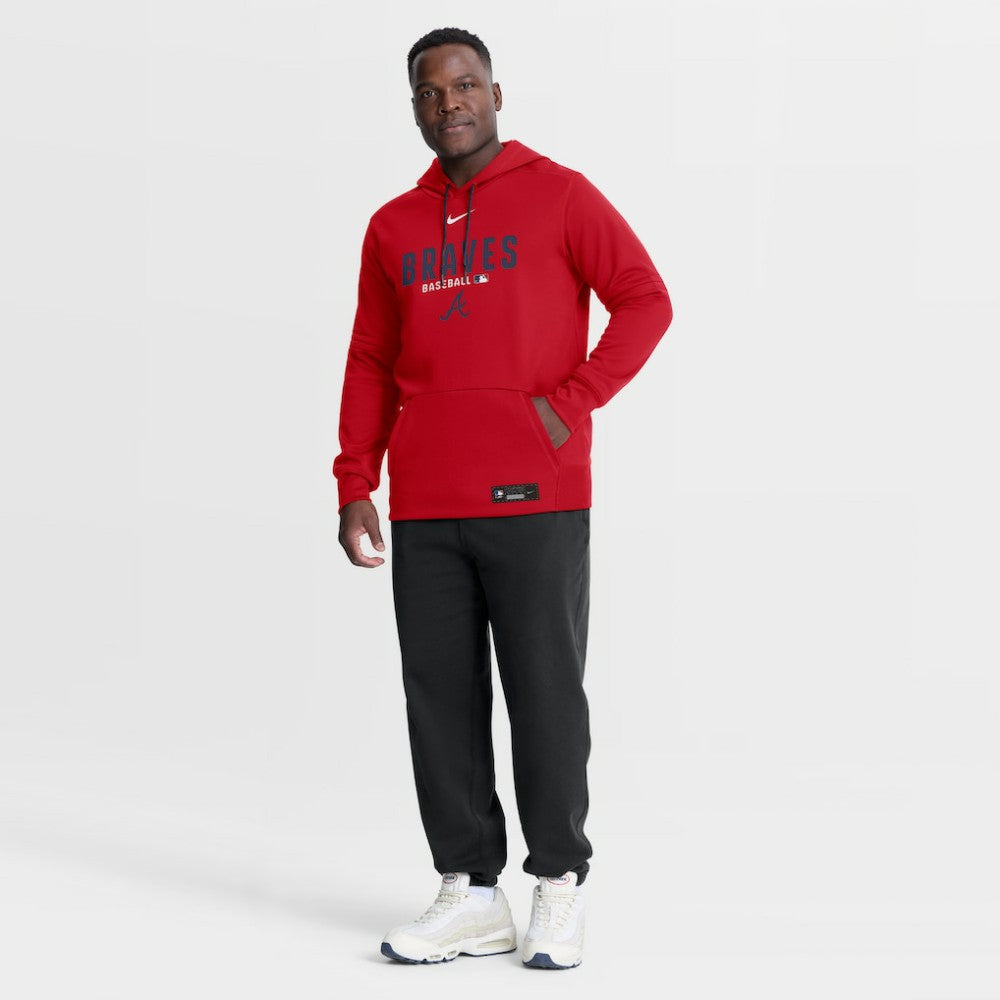 Atlanta Braves Nike Authentic Collection Therma-FIT Hoodie - MLB