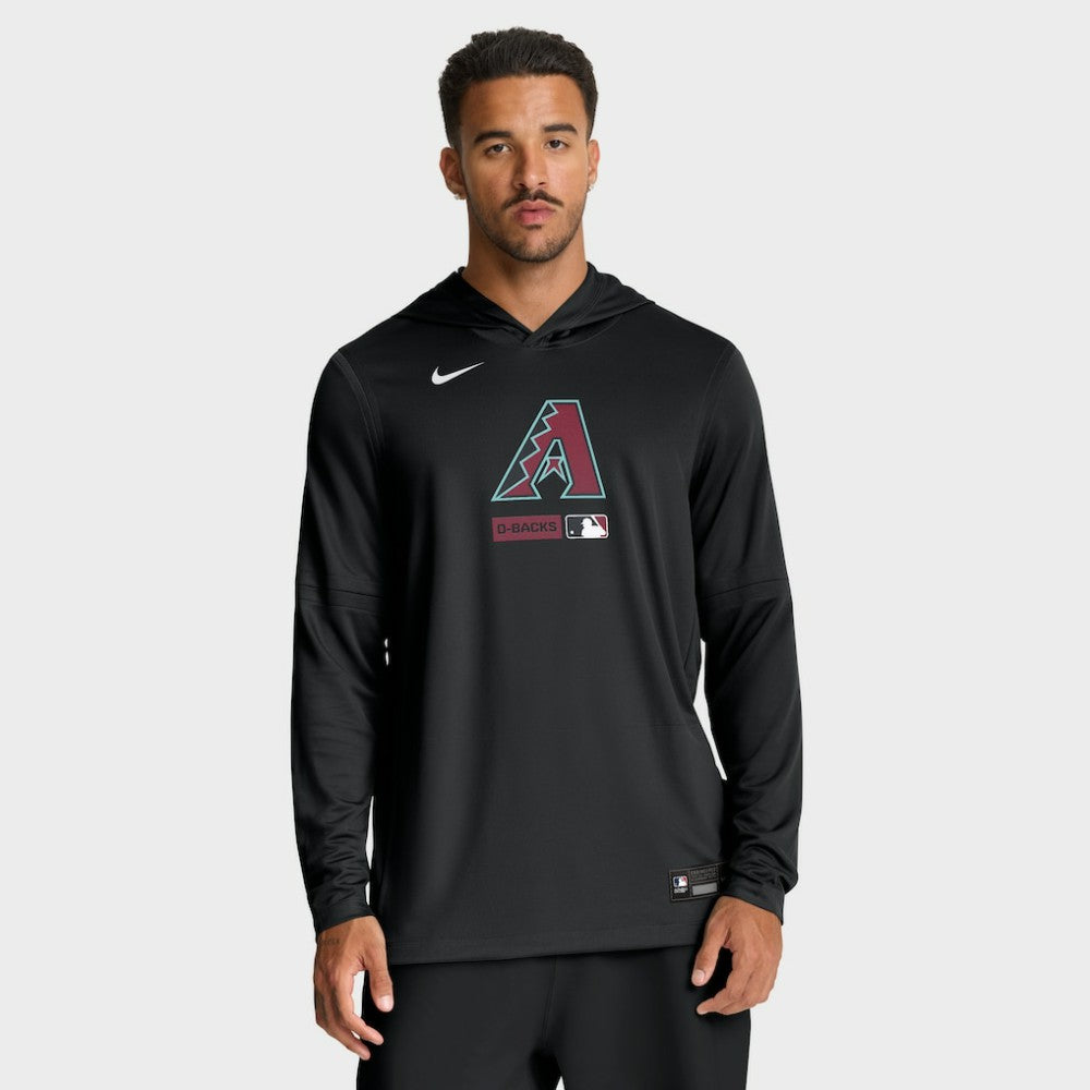 Arizona Diamondbacks Nike Authentic Collection Dri-FIT Long Sleeve Hooded T-Shirt - MLB