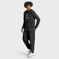 New York Mets Nike Authentic Collection Dri-FIT Long Sleeve Hooded T-Shirt - MLB