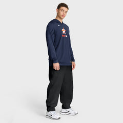 Houston Astros Nike Authentic Collection Dri-FIT Long Sleeve Hooded T-Shirt - MLB
