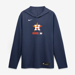 Houston Astros Nike Authentic Collection Dri-FIT Long Sleeve Hooded T-Shirt - MLB