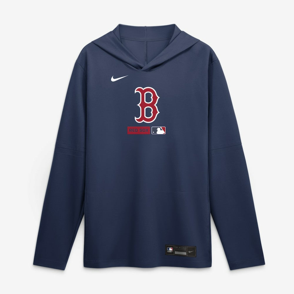 Boston Red Sox Nike Authentic Collection Dri-FIT Long Sleeve Hooded T-Shirt - MLB