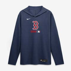 Boston Red Sox Nike Authentic Collection Dri-FIT Long Sleeve Hooded T-Shirt - MLB