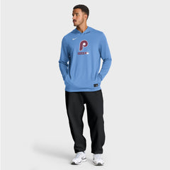Philadelphia Phillies Nike Authentic Collection Dri-FIT Long Sleeve Hooded T-Shirt - MLB