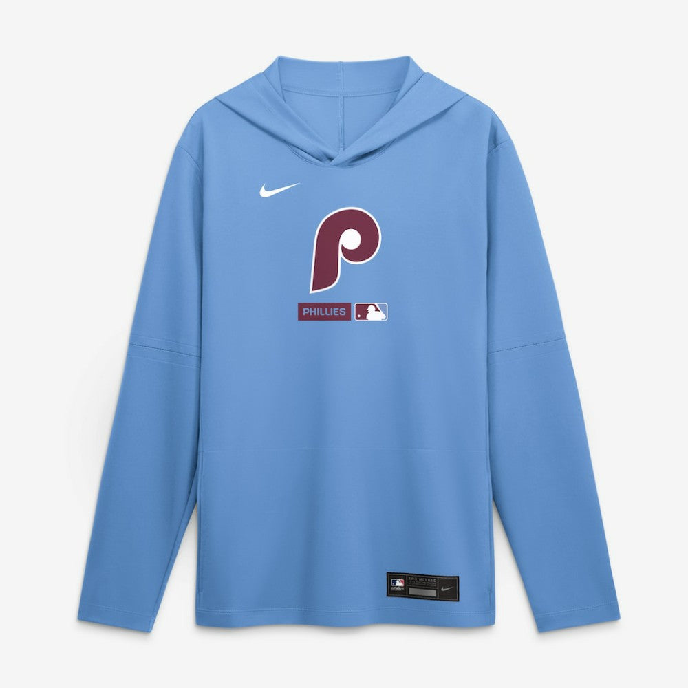 Philadelphia Phillies Nike Authentic Collection Dri-FIT Long Sleeve Hooded T-Shirt - MLB