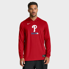 Philadelphia Phillies Nike Authentic Collection Dri-FIT Long Sleeve Hooded T-Shirt - MLB