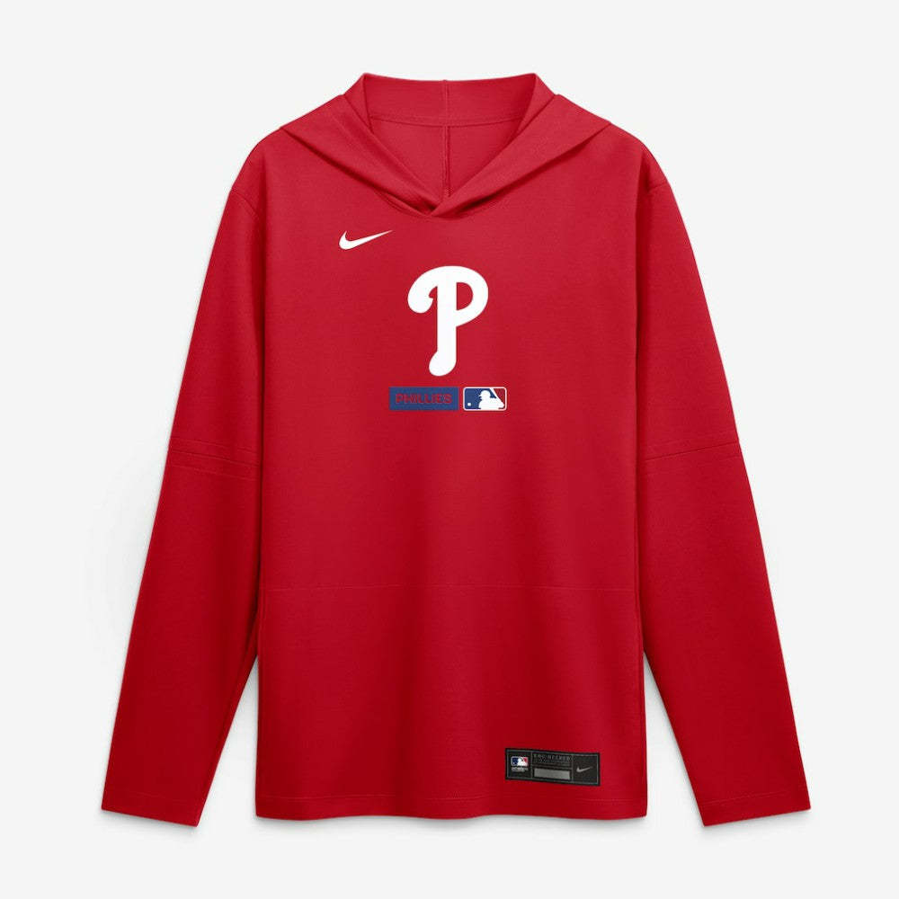 Philadelphia Phillies Nike Authentic Collection Dri-FIT Long Sleeve Hooded T-Shirt - MLB