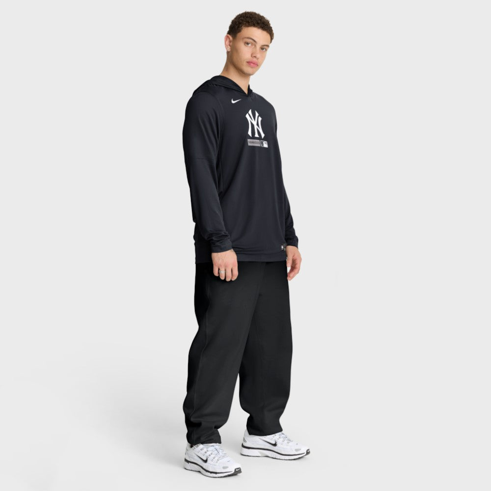 New York Yankees Nike Authentic Collection Dri-FIT Long Sleeve Hooded T-Shirt - MLB