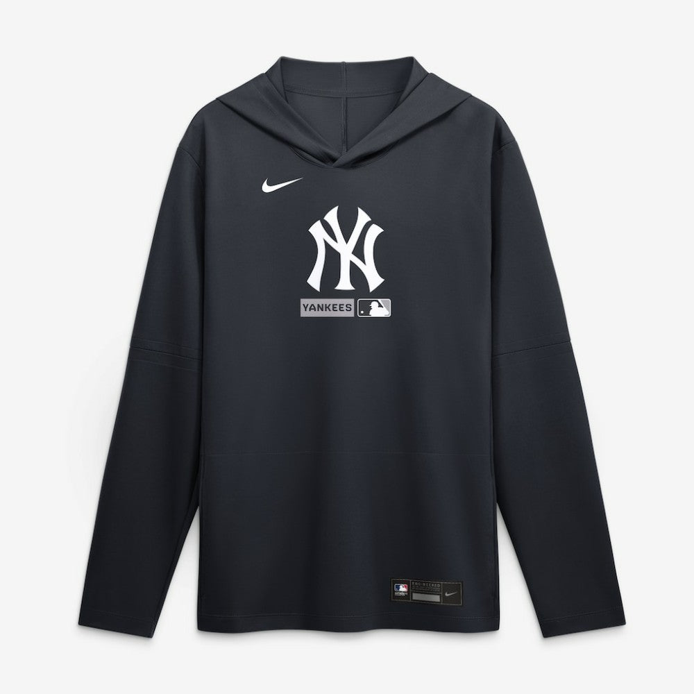 New York Yankees Nike Authentic Collection Dri-FIT Long Sleeve Hooded T-Shirt - MLB
