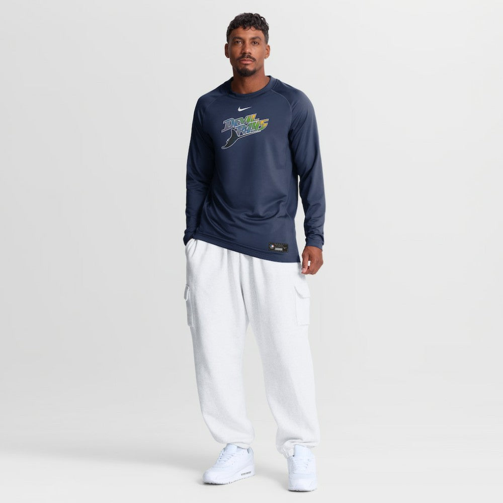 Tampa Bay Rays Nike Authentic Collection Game Time Raglan Long Sleeve T-Shirt - MLB
