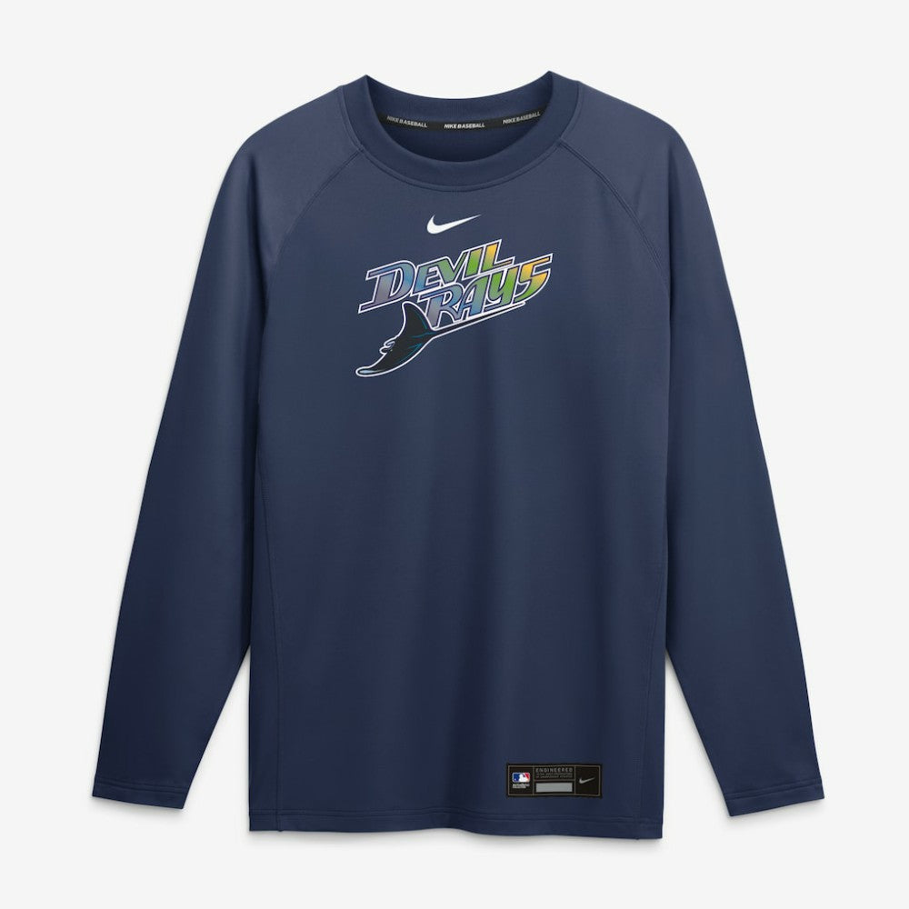 Tampa Bay Rays Nike Authentic Collection Game Time Raglan Long Sleeve T-Shirt - MLB