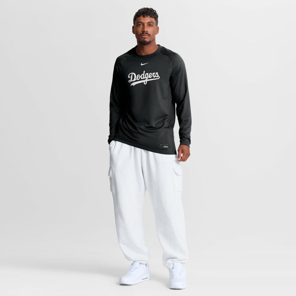 Los Angeles Dodgers Nike Authentic Collection Game Time Raglan Long Sleeve T-Shirt - MLB