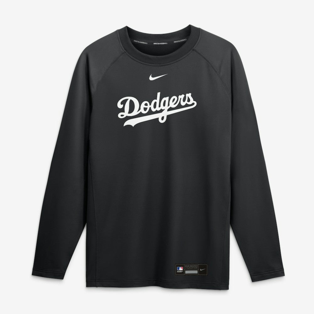 Los Angeles Dodgers Nike Authentic Collection Game Time Raglan Long Sleeve T-Shirt - MLB