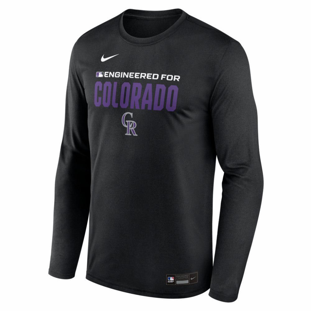 Colorado Rockies Nike Authentic Collection Legend Dri-FIT Long Sleeve T-Shirt - MLB