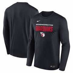 Cleveland Guardians Nike Authentic Collection Legend Dri-FIT Long Sleeve T-Shirt - MLB