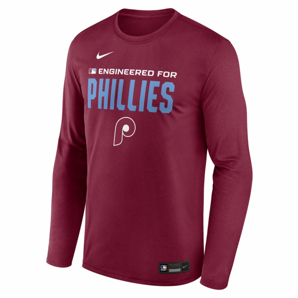 Philadelphia Phillies Nike Authentic Collection Legend Dri-FIT Long Sleeve T-Shirt - MLB