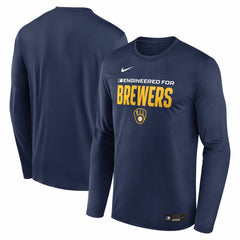 Milwaukee Brewers Nike Authentic Collection Legend Dri-FIT Long Sleeve T-Shirt - MLB