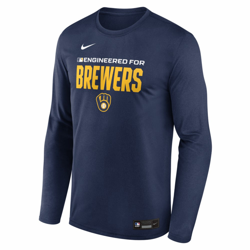 Milwaukee Brewers Nike Authentic Collection Legend Dri-FIT Long Sleeve T-Shirt - MLB