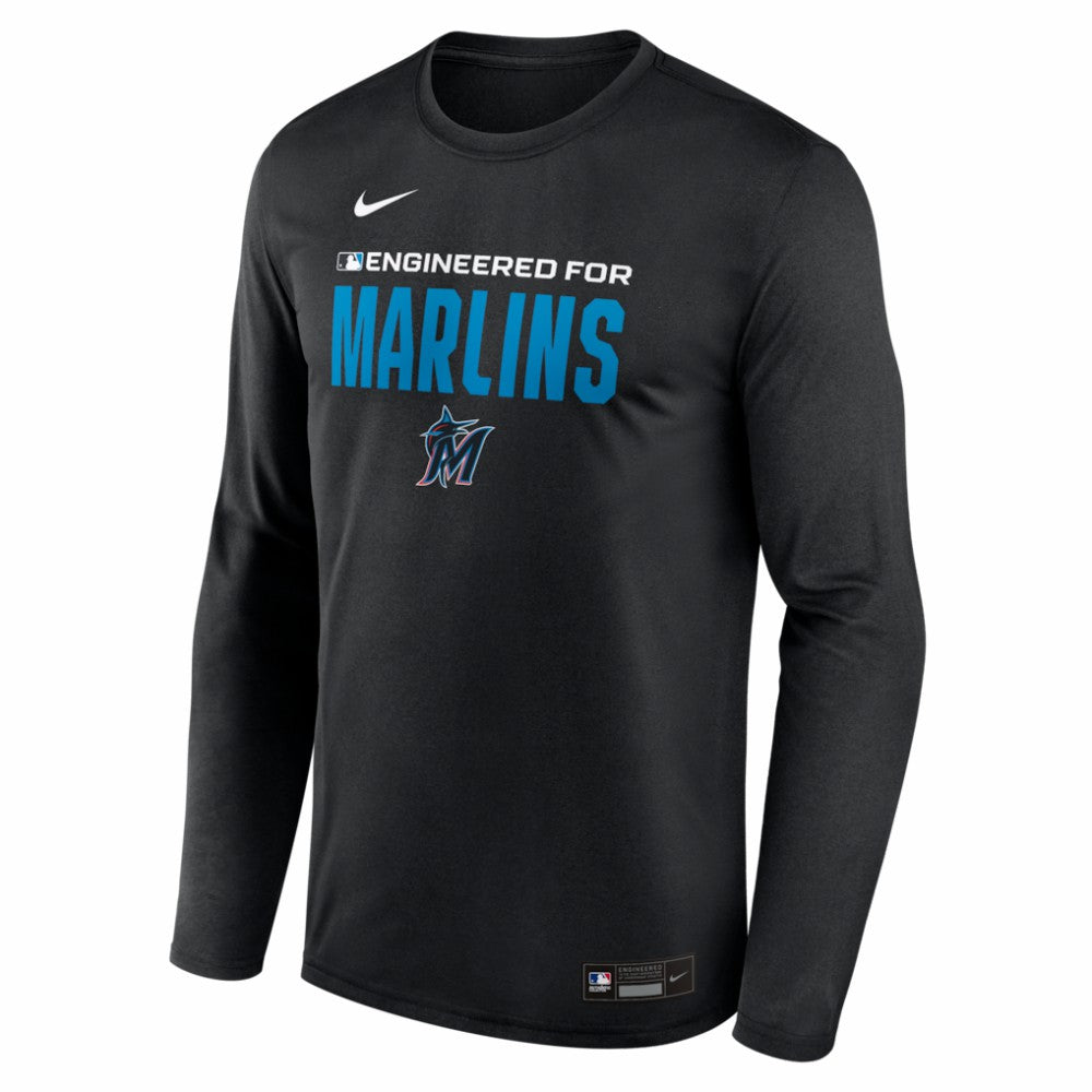 Miami Marlins Nike Authentic Collection Legend Dri-FIT Long Sleeve T-Shirt - MLB