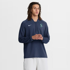 Seattle Mariners Nike Authentic Collection Dri-FIT Raglan Half-Zip Pullover - MLB