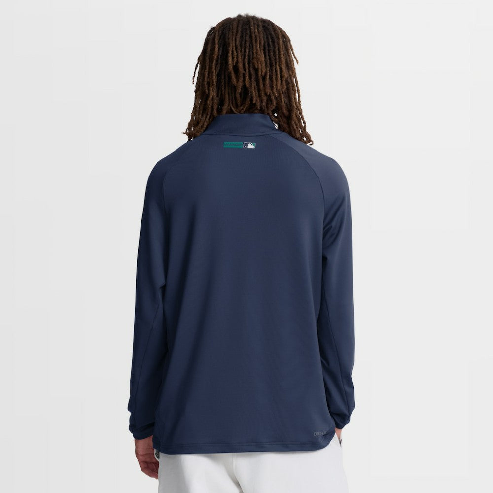 Seattle Mariners Nike Authentic Collection Dri-FIT Raglan Half-Zip Pullover - MLB