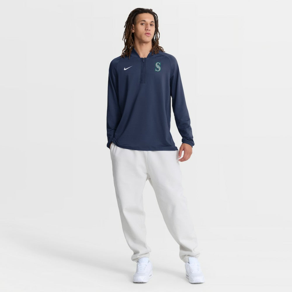 Seattle Mariners Nike Authentic Collection Dri-FIT Raglan Half-Zip Pullover - MLB