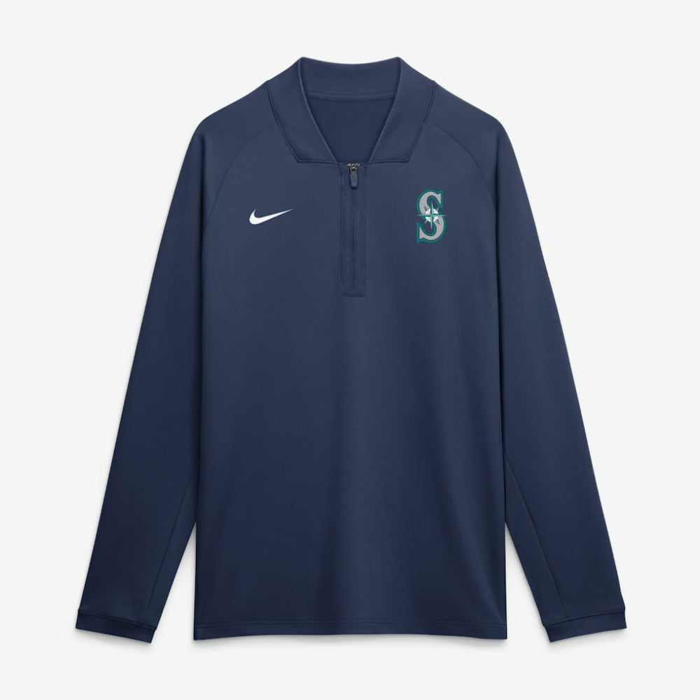 Seattle Mariners Nike Authentic Collection Dri-FIT Raglan Half-Zip Pullover - MLB