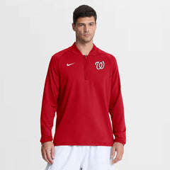 Washington Nationals Nike Authentic Collection Dri-FIT Raglan Half-Zip Pullover - MLB