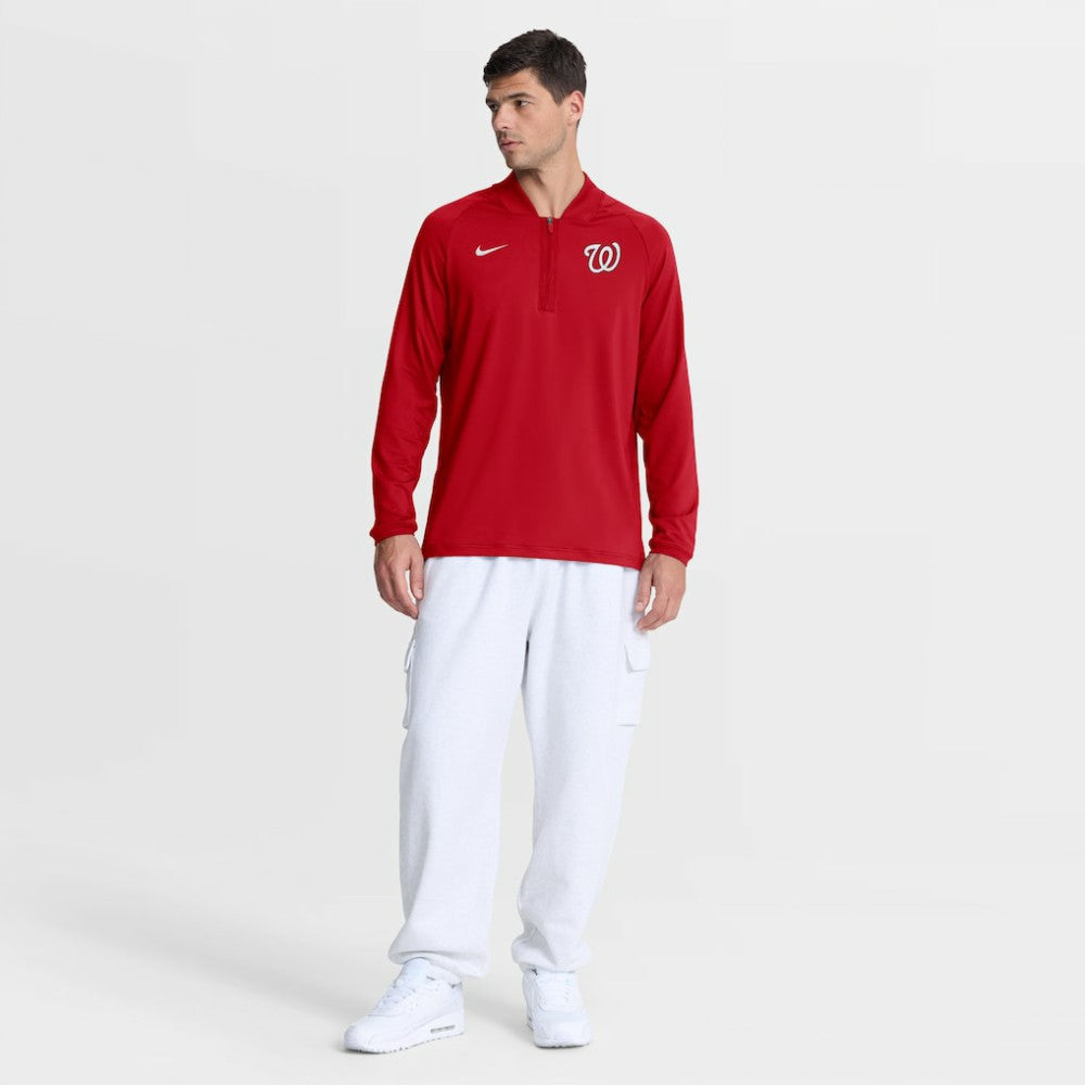 Washington Nationals Nike Authentic Collection Dri-FIT Raglan Half-Zip Pullover - MLB