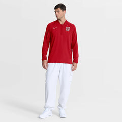 Washington Nationals Nike Authentic Collection Dri-FIT Raglan Half-Zip Pullover - MLB