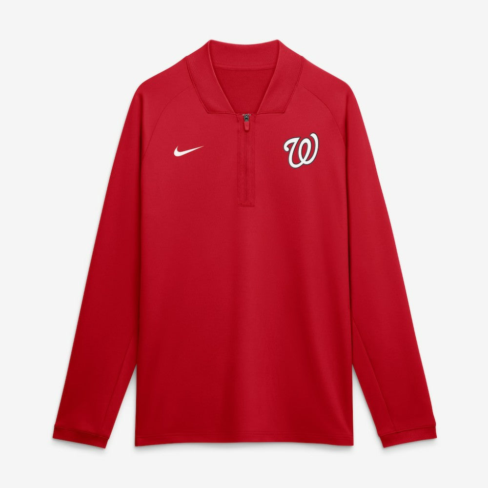 Washington Nationals Nike Authentic Collection Dri-FIT Raglan Half-Zip Pullover - MLB